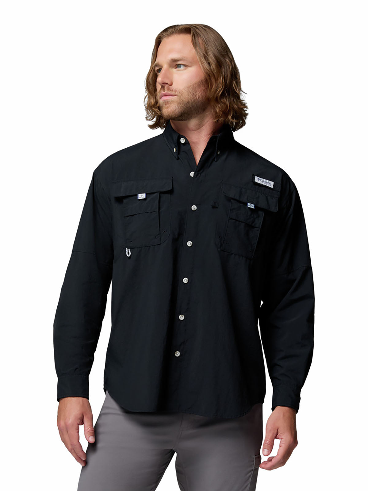 Camisa Manga Larga Hombre PFG Bahama™ II Negra