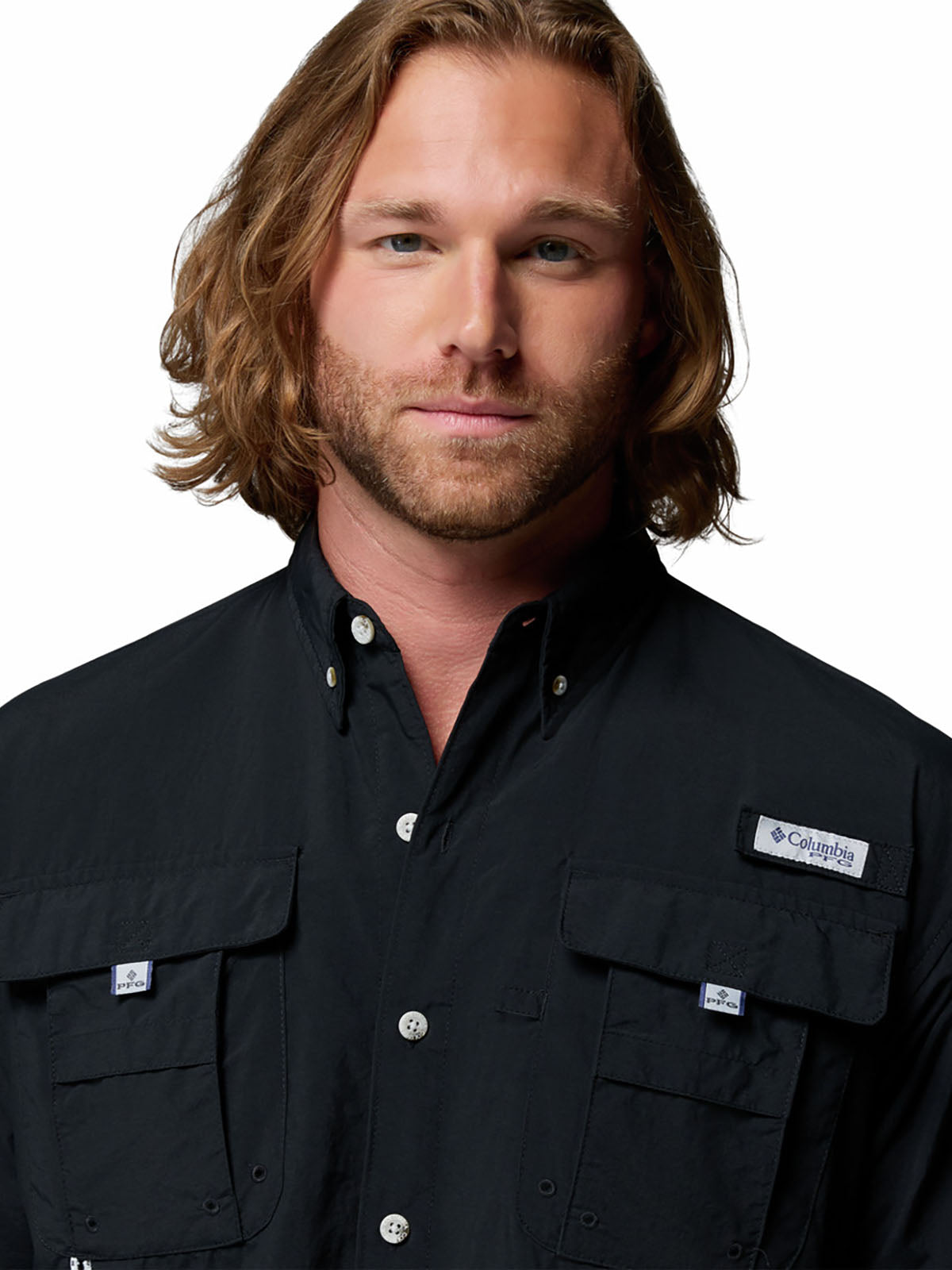Camisa Manga Larga Hombre PFG Bahama™ II Negra