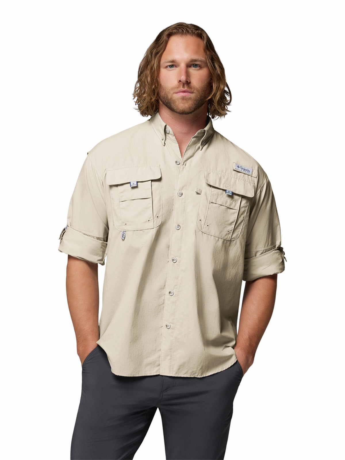 Camisa Manga Larga Hombre PFG Bahama™ II Beige