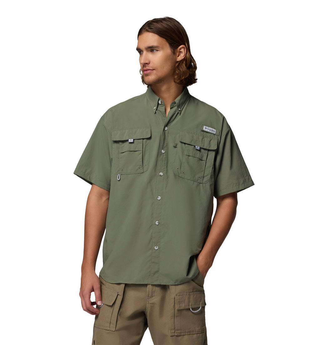 Camisa Para Hombre Manga Corta PFG Bahama™ II Verde Vestuario
