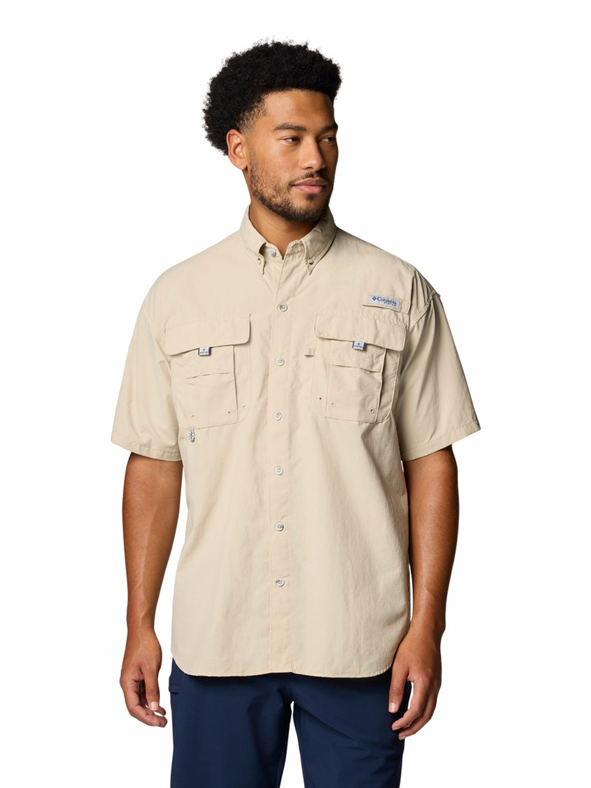 Camisa Manga Corta Hombre PFG Bahama™ II Beige