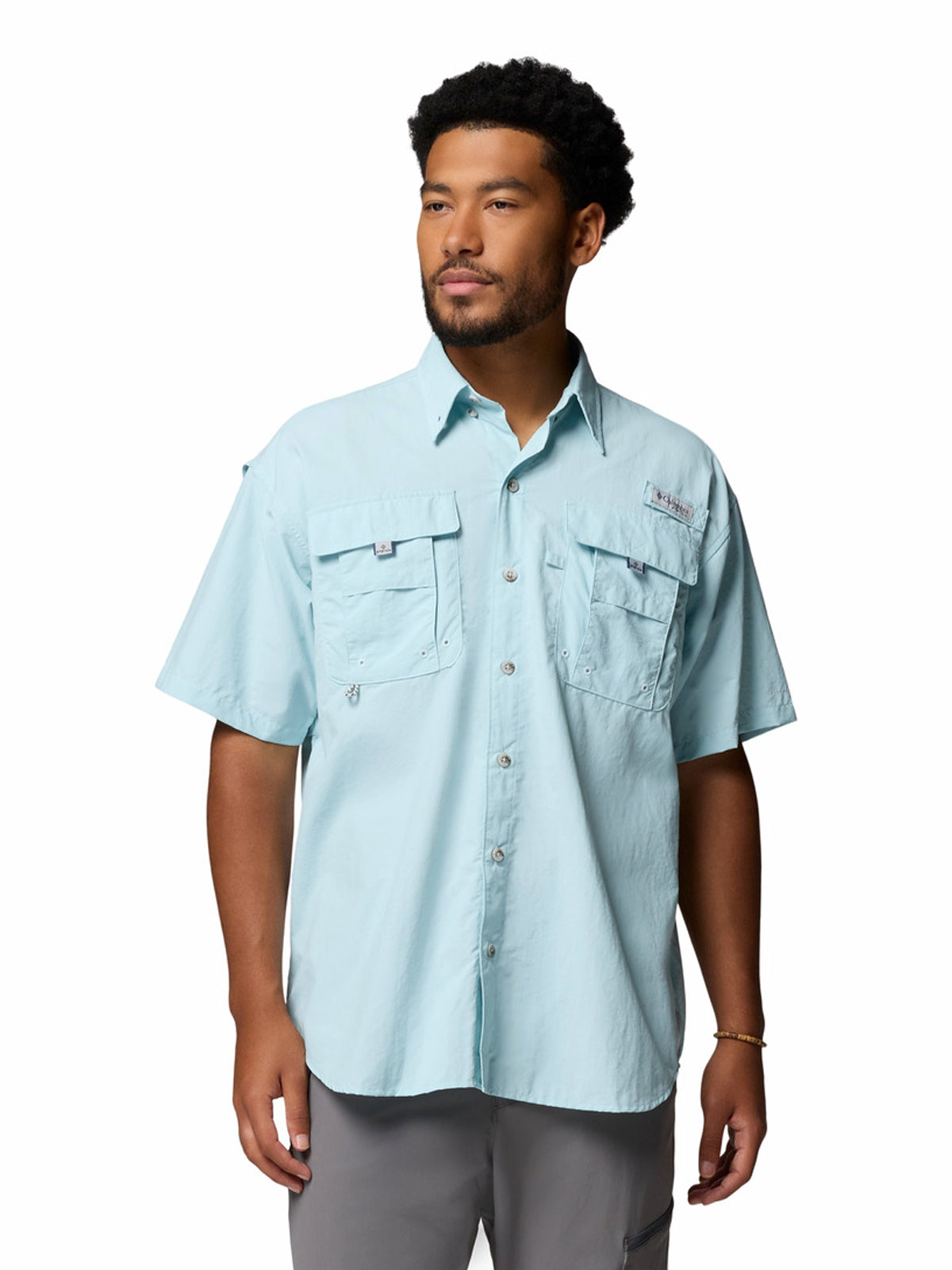 Camisa Manga Corta Hombre PFG Bahama™ II Celeste