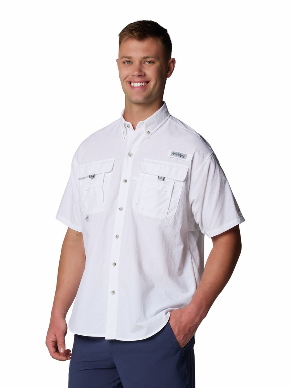 Camisa Manga Corta Hombre PFG Bahama™ II Blanca