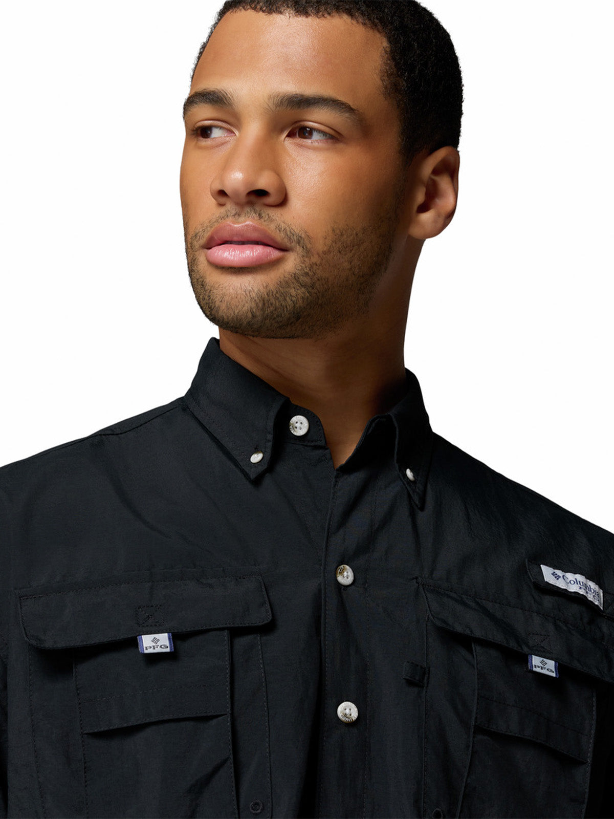 Camisa Manga Corta Hombre PFG Bahama™ II Negra