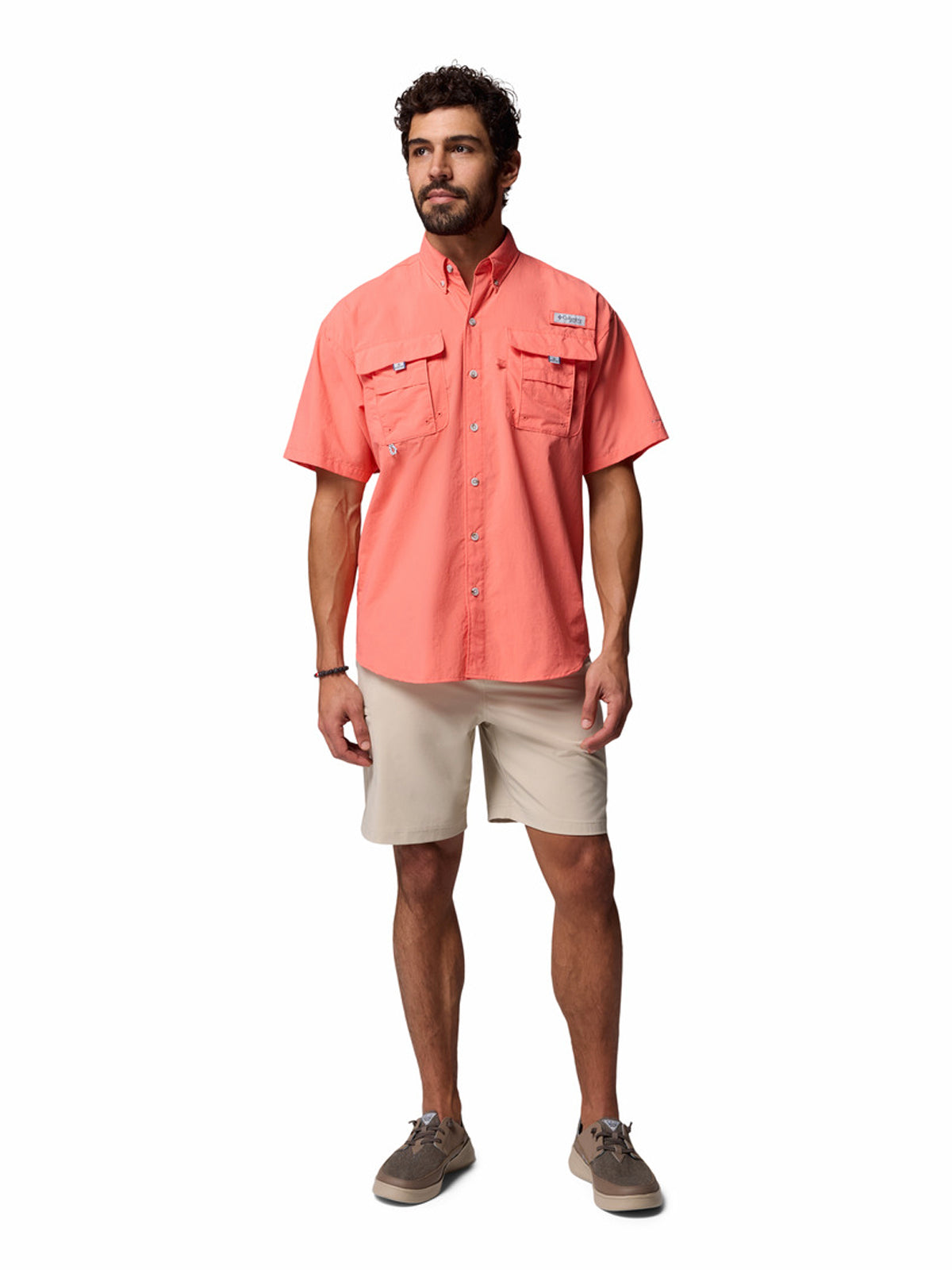 Camisa Manga Corta Hombre PFG Bahama™ II Rosado