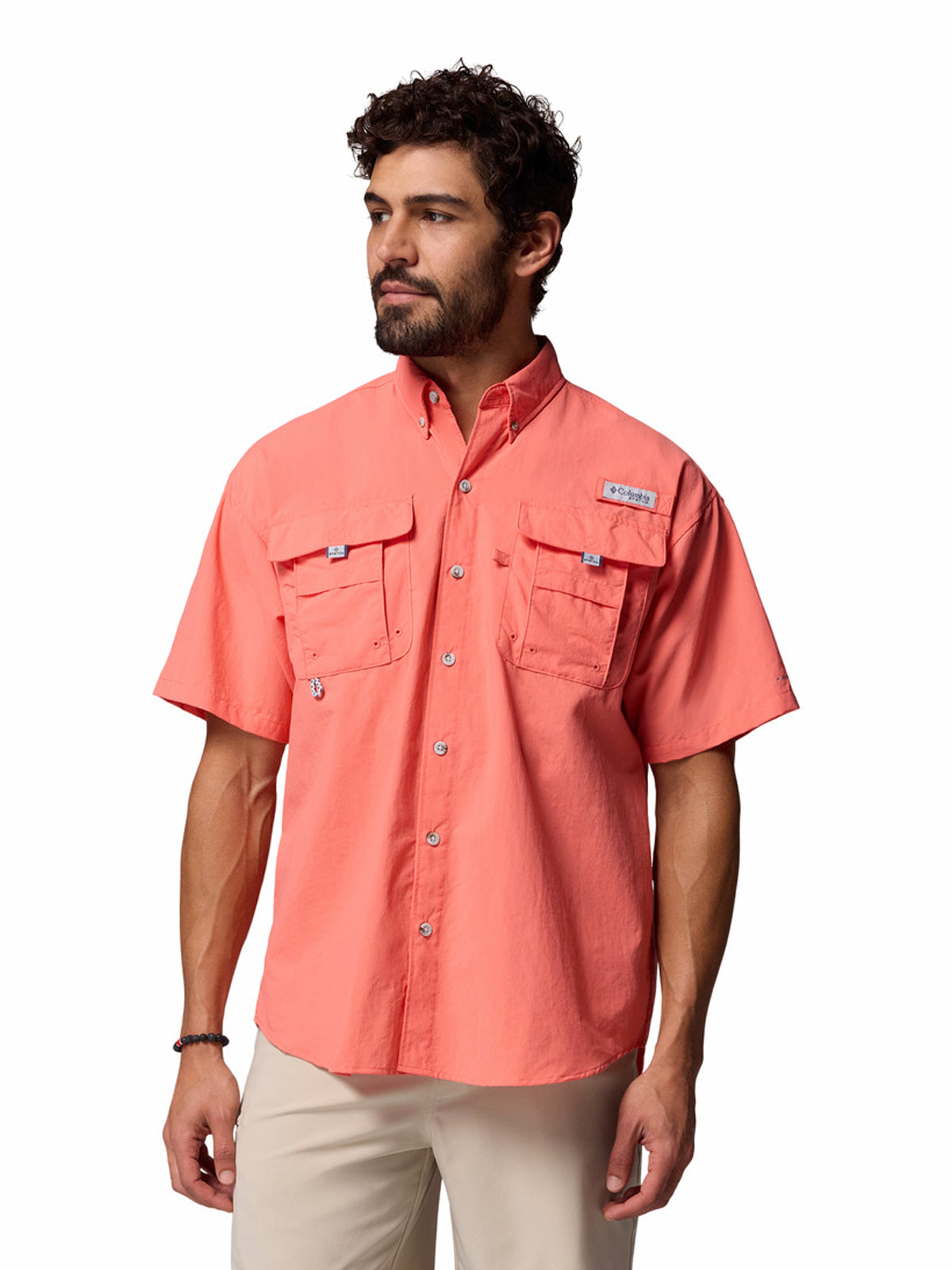 Camisa Manga Corta Hombre PFG Bahama™ II Rosado