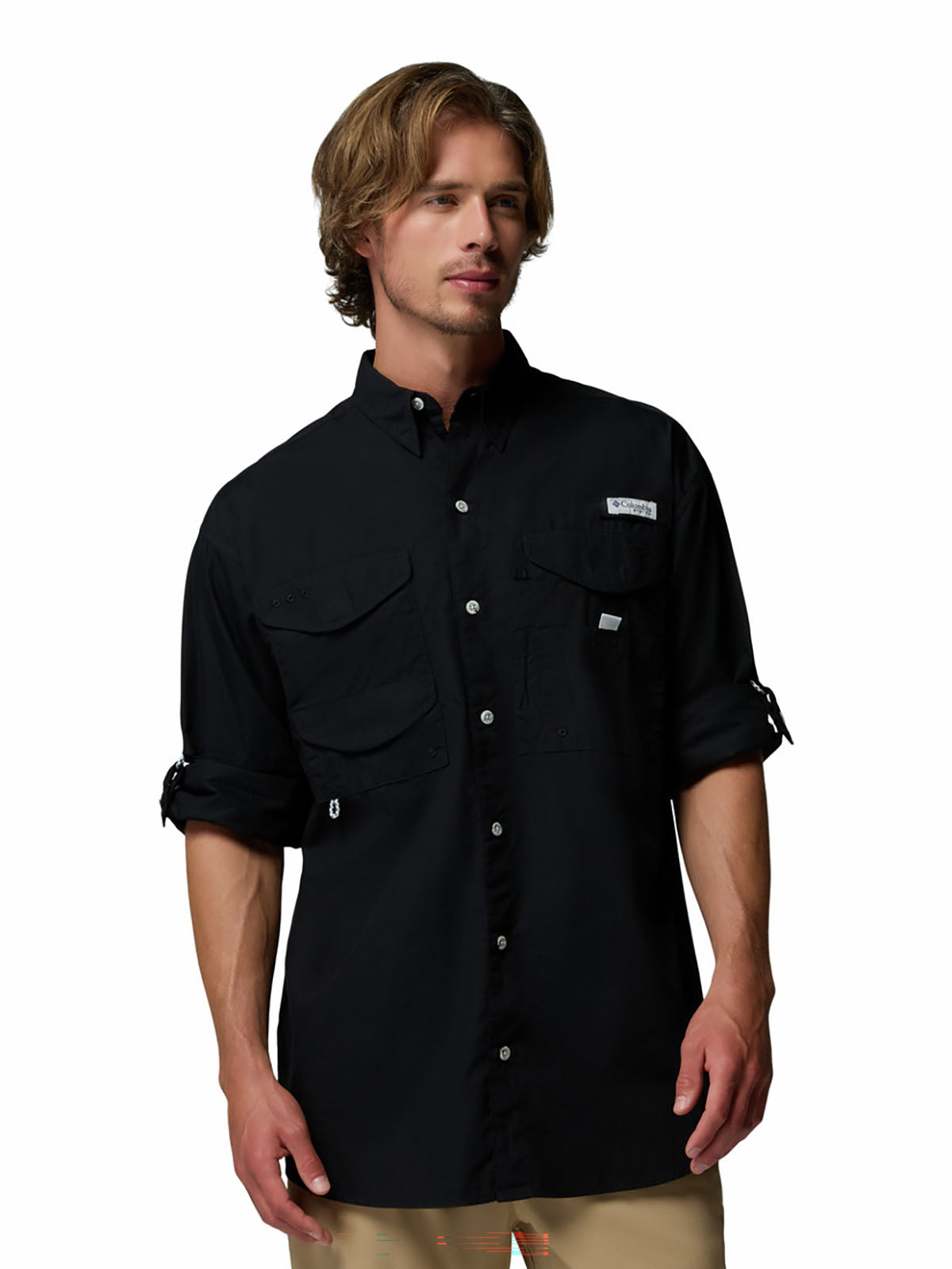 Camisa Hombre PFG Manga Larga Bonehead™ Negra