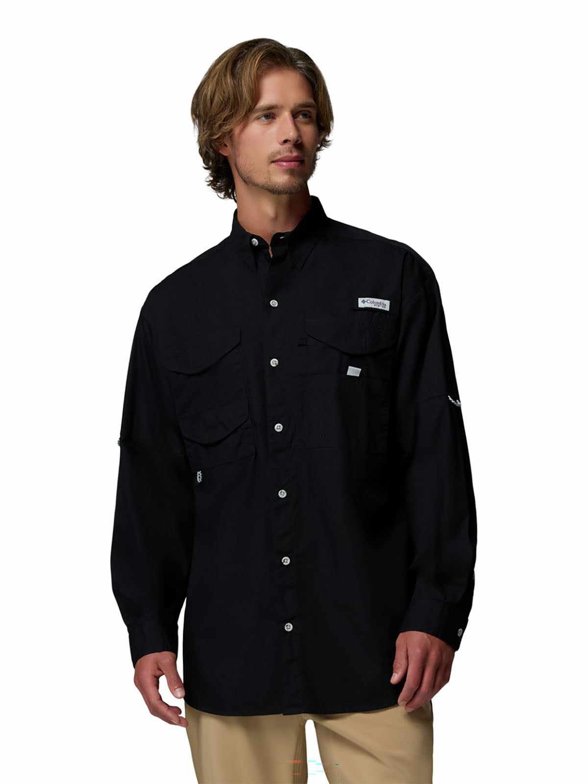 Camisa Hombre PFG Manga Larga Bonehead™ Negra