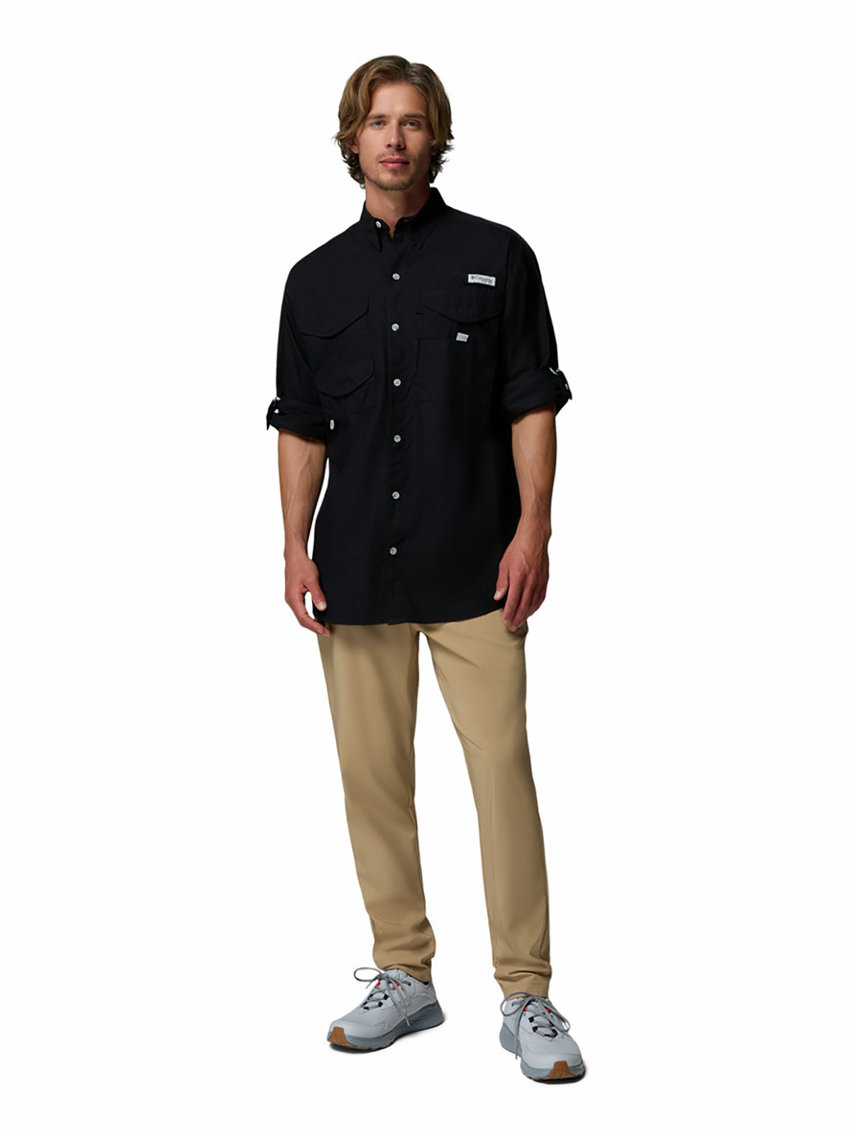 Camisa Hombre PFG Manga Larga Bonehead™ Negra