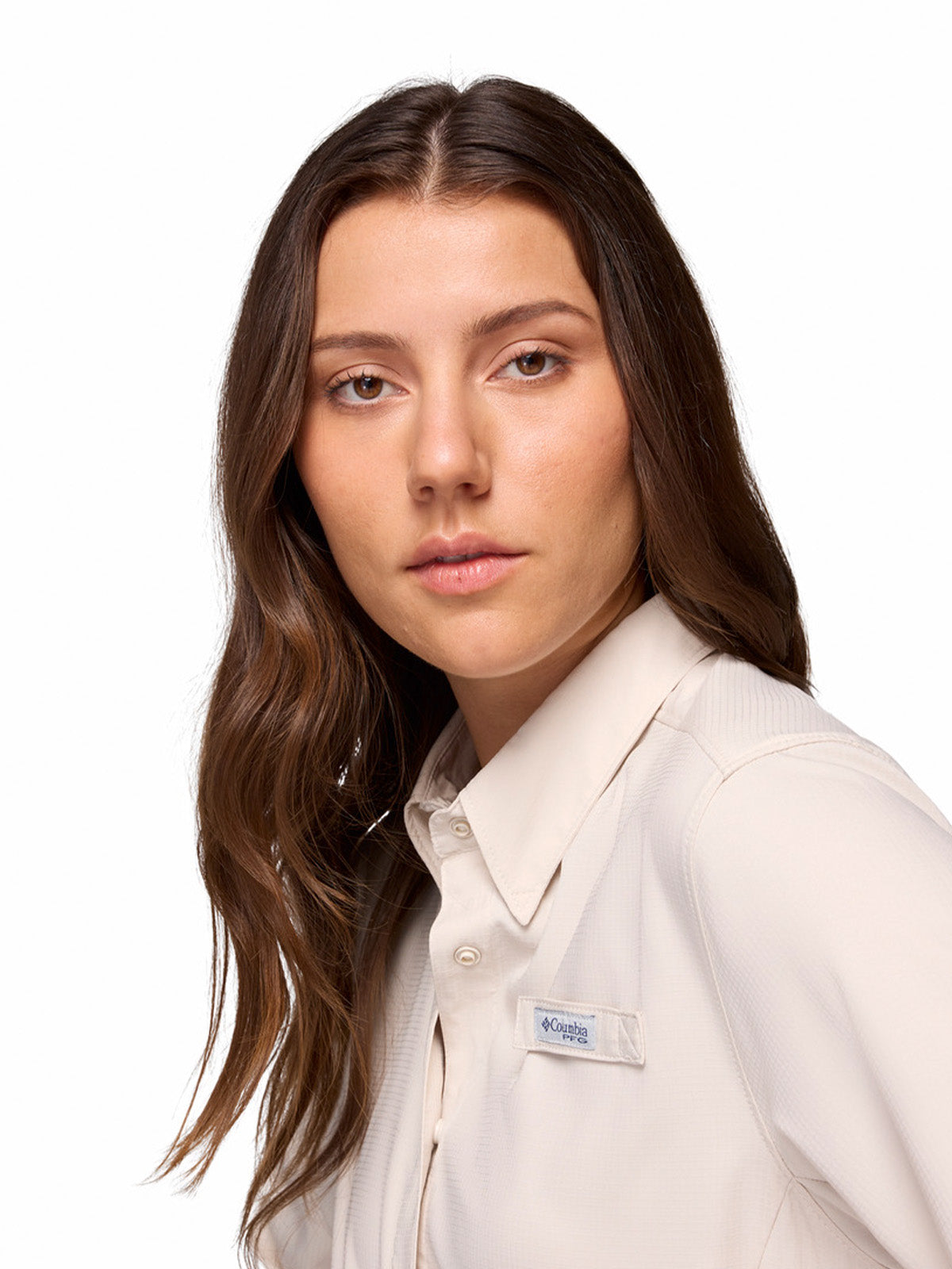 Blusa Manga Larga Mujer PFG Tamiami™ II Beige