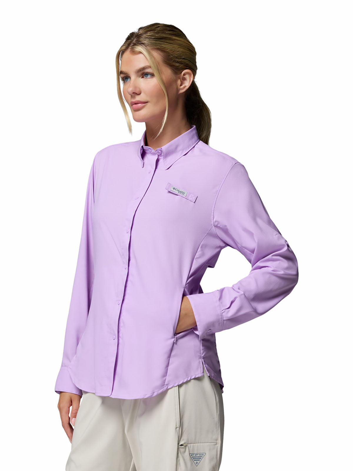 Blusa Manga Larga Mujer PFG Tamiami™ II Lila
