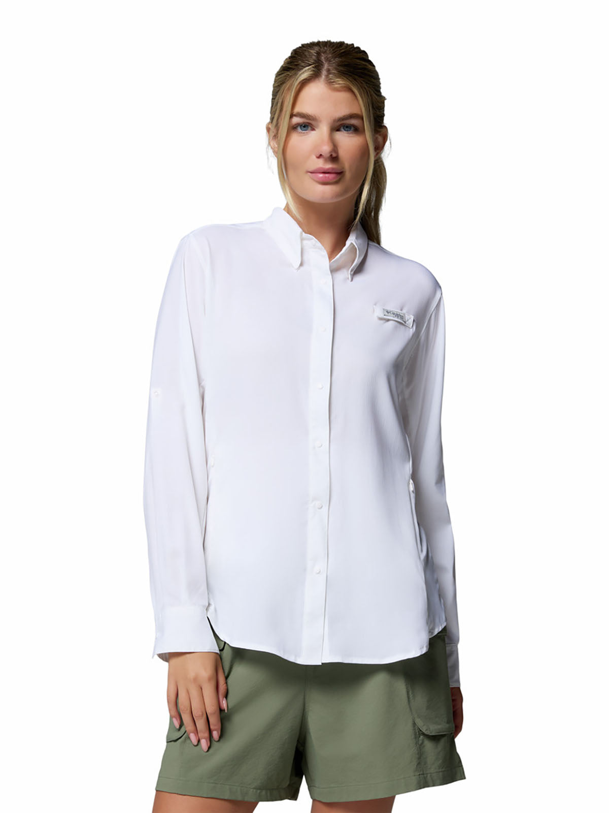 Blusa Manga Larga Mujer PFG Tamiami™ II Blanca