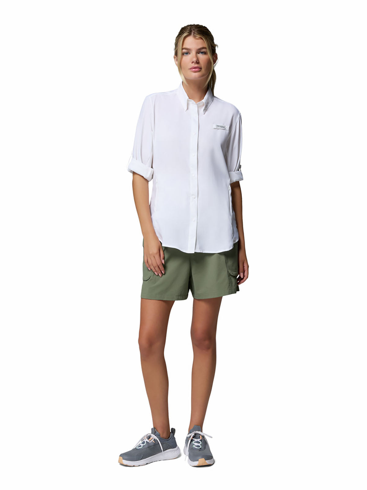 Blusa Manga Larga Mujer PFG Tamiami™ II Blanca