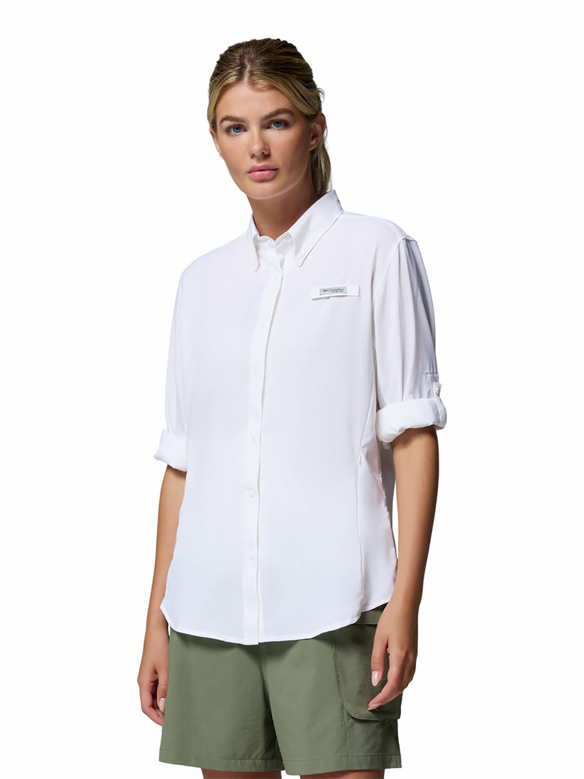 Blusa Manga Larga Mujer PFG Tamiami™ II Blanca