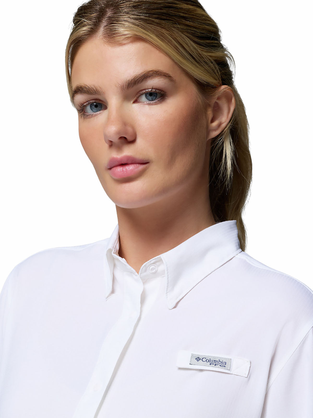 Blusa Manga Larga Mujer PFG Tamiami™ II Blanca