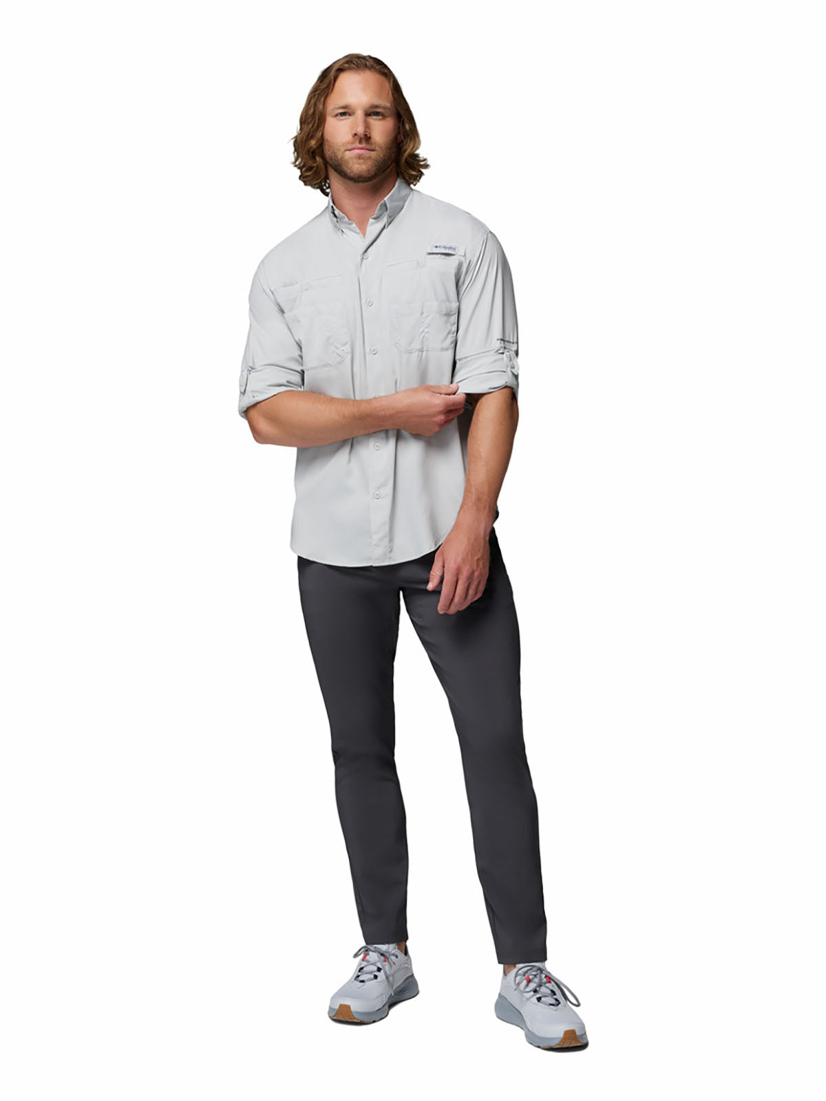 Camisa Manga Larga Hombre PFG Tamiami™ II Gris