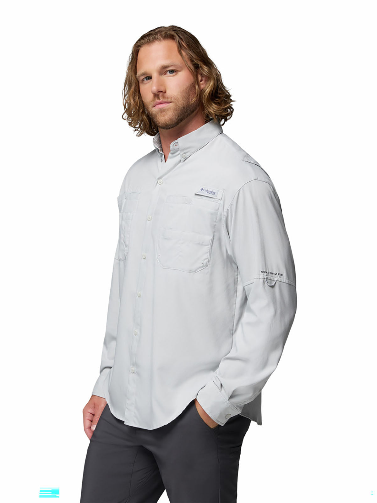 Camisa Manga Larga Hombre PFG Tamiami™ II Gris