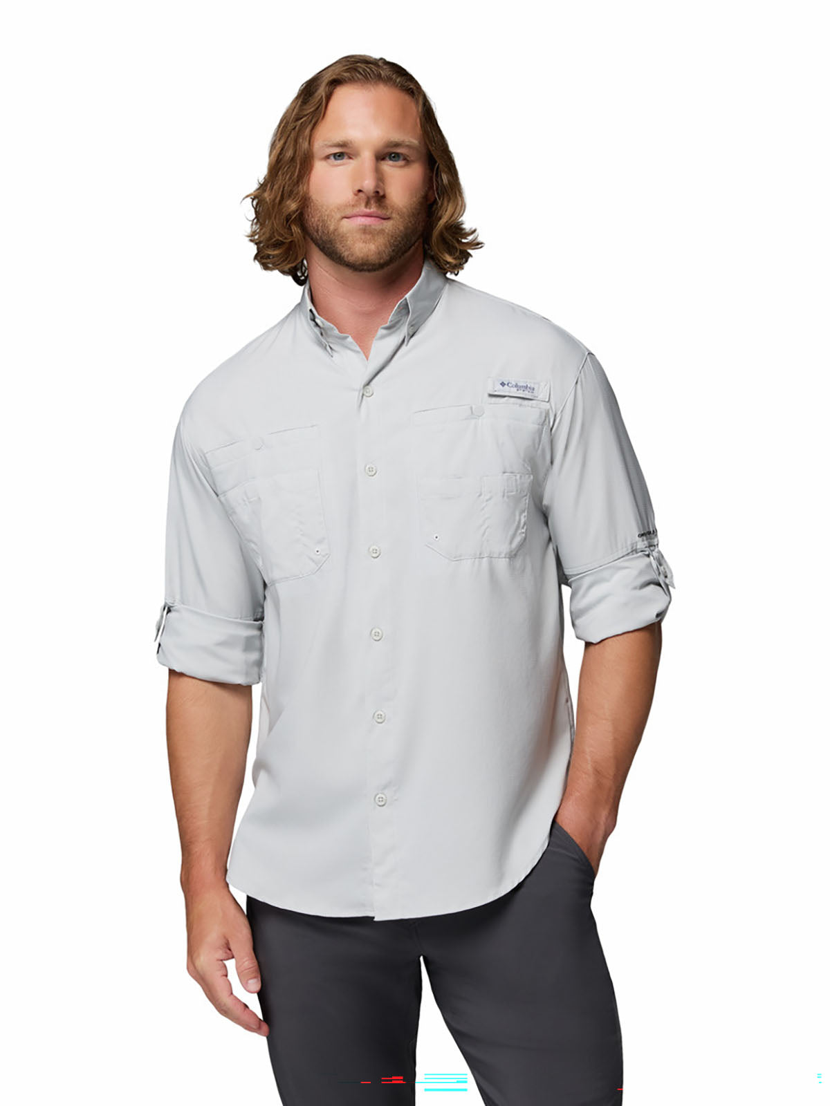 Camisa Manga Larga Hombre PFG Tamiami™ II Gris