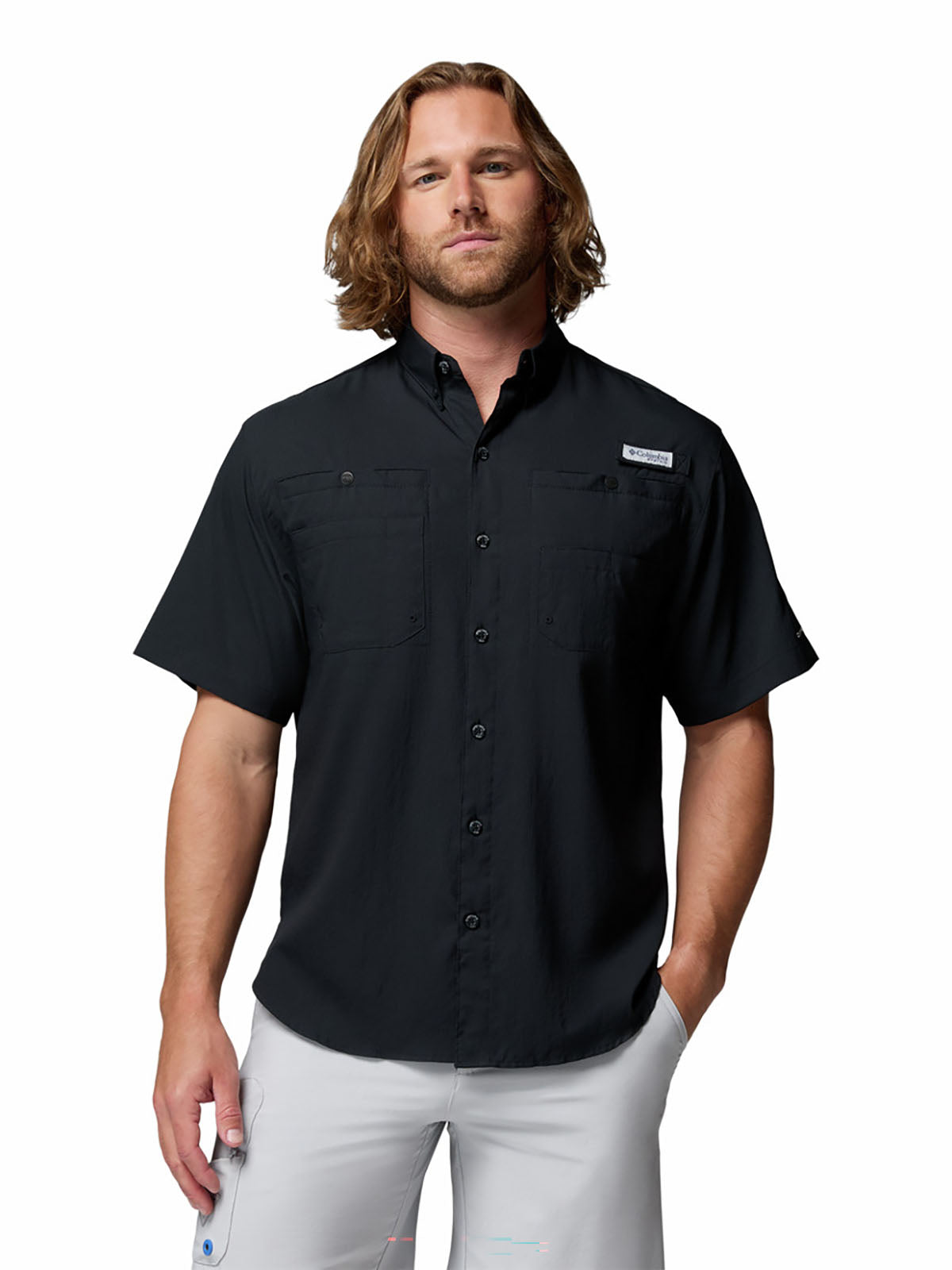 Camisa Manga Corta Hombre PFG Tamiami™ II Negra