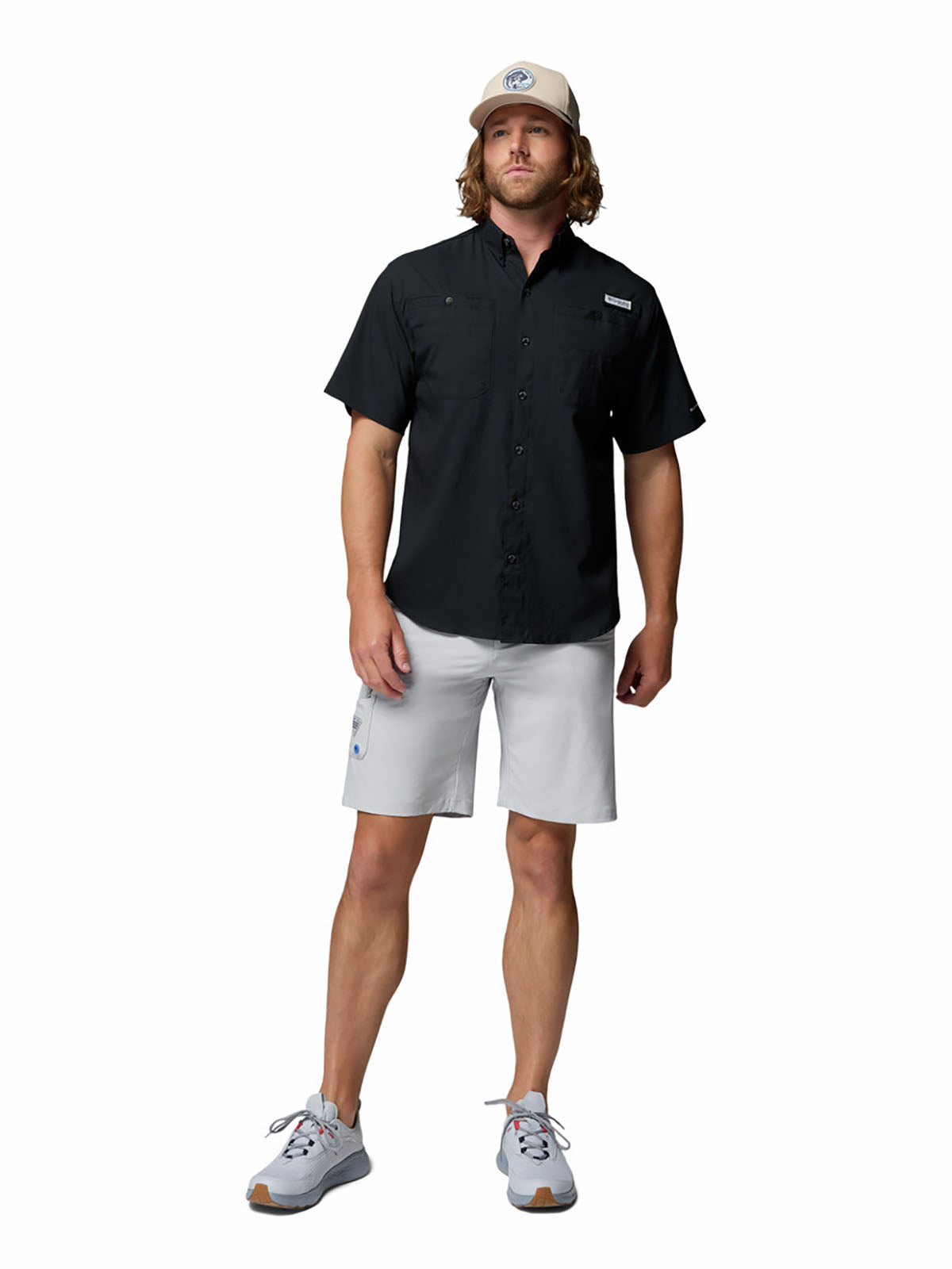 Camisa Manga Corta Hombre PFG Tamiami™ II Negra