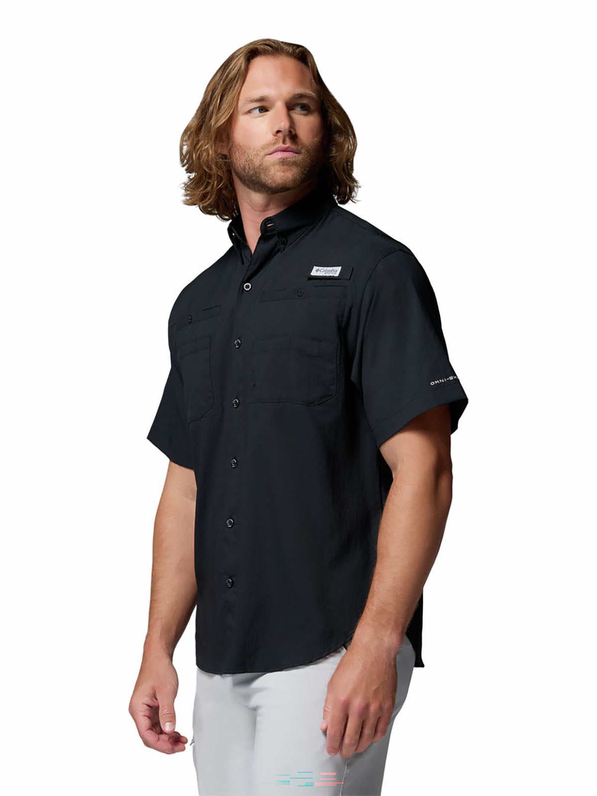 Camisa Manga Corta Hombre PFG Tamiami™ II Negra
