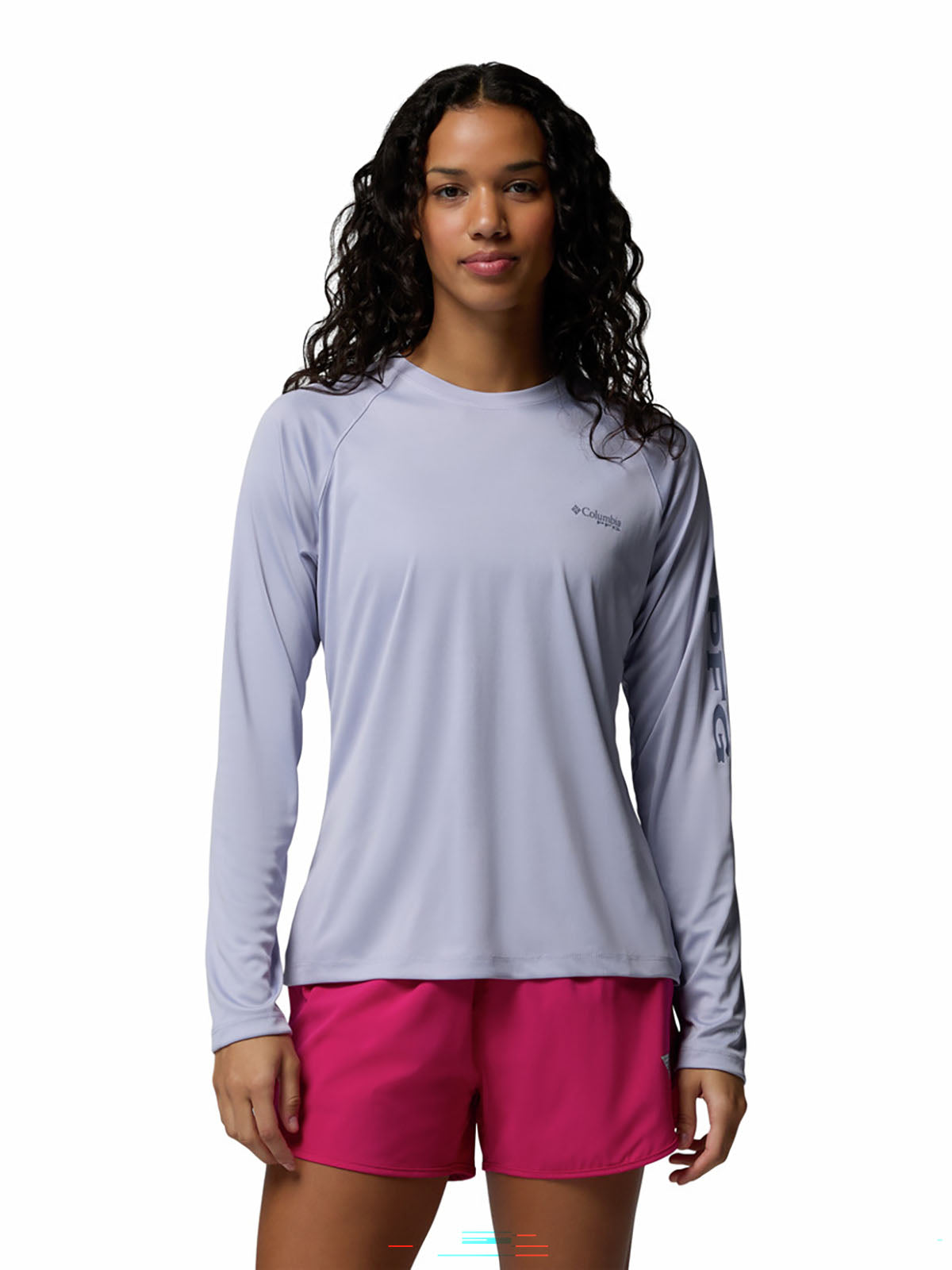Polo Manga Larga Mujer PFG Tidal Tee™ II Morado