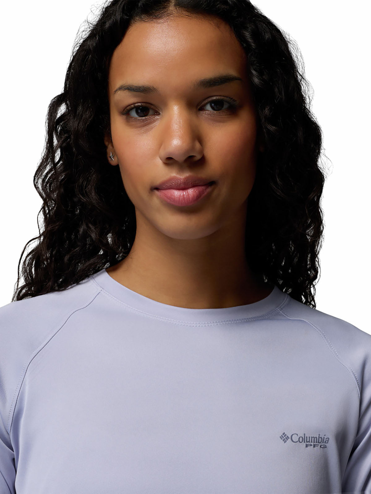 Polo Manga Larga Mujer PFG Tidal Tee™ II Morado