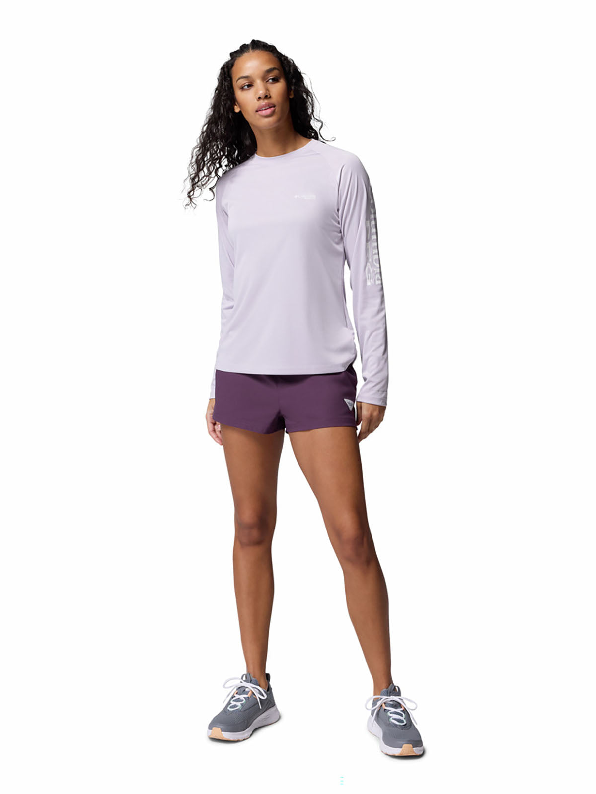 Polo Mujer Manga Larga PFG Tidal Tee™ II Lila