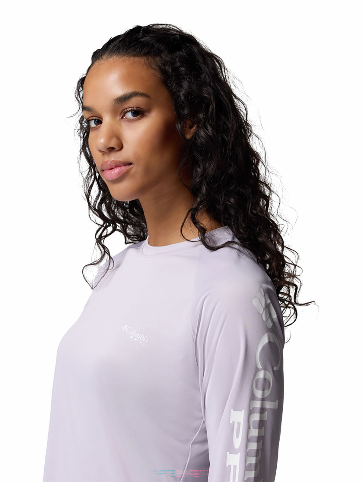 Polo Mujer Manga Larga PFG Tidal Tee™ II Lila