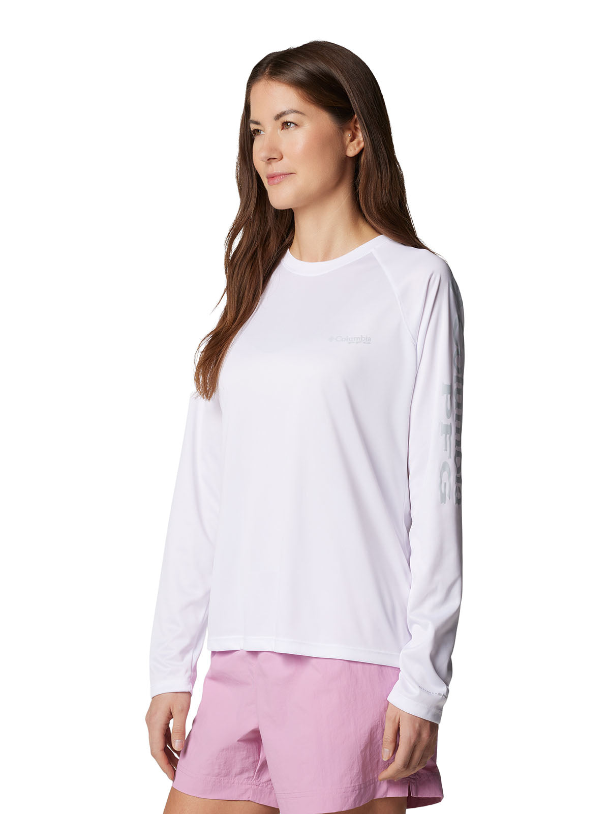 Polo Mujer Manga Larga Tidal Tee™ Blanco