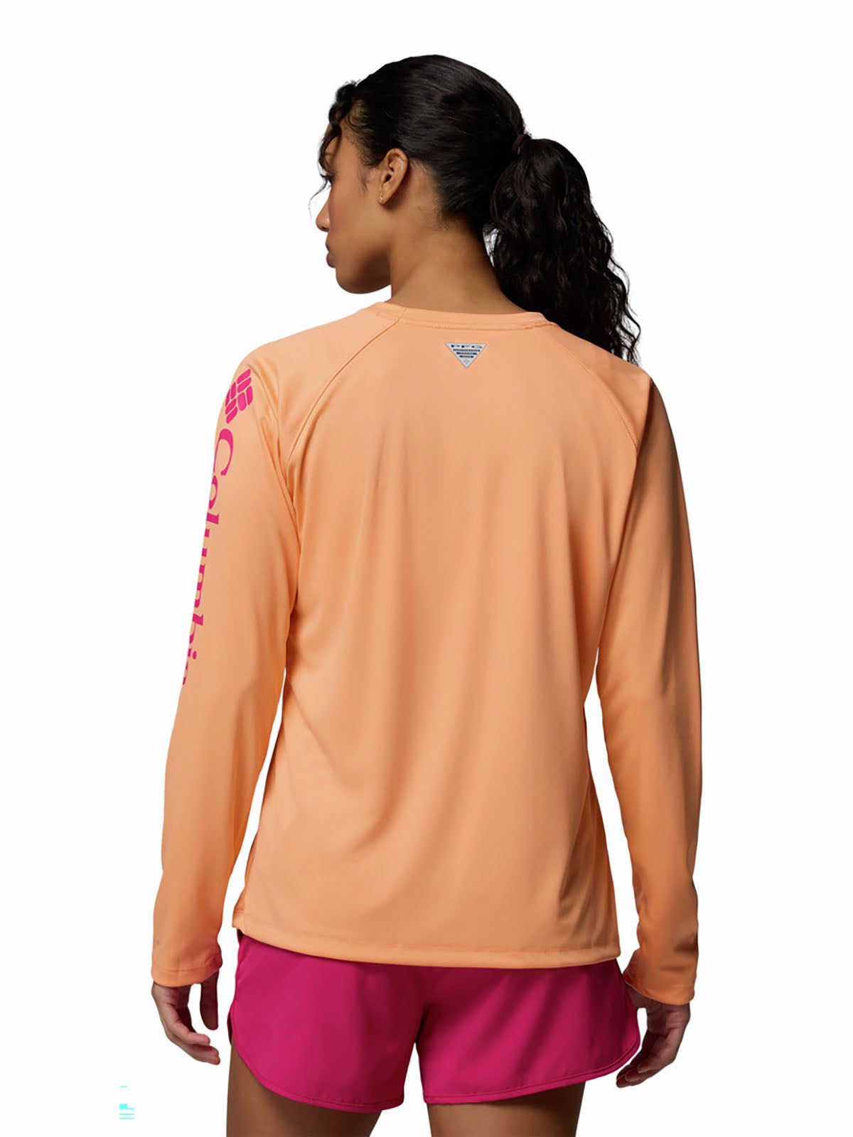 Polo Manga Larga Mujer PFG Tidal Tee™ II Naranja