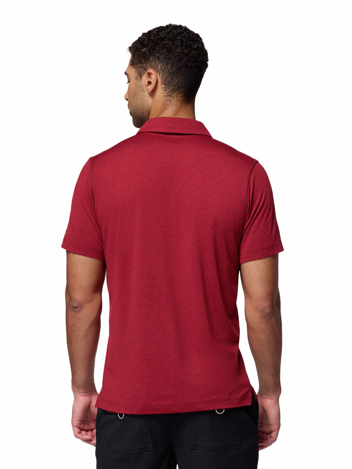 Polo Hombre Pique Tech Trail™ Guinda
