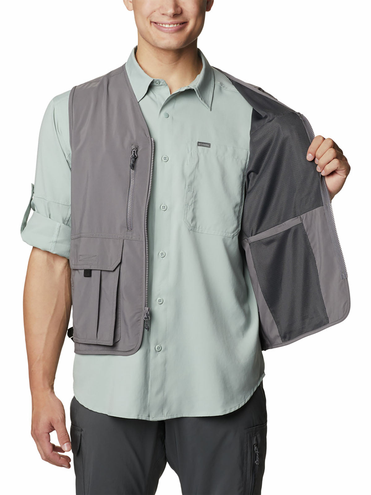 Chaleco Hombre Silver Ridge™ Utility Gris
