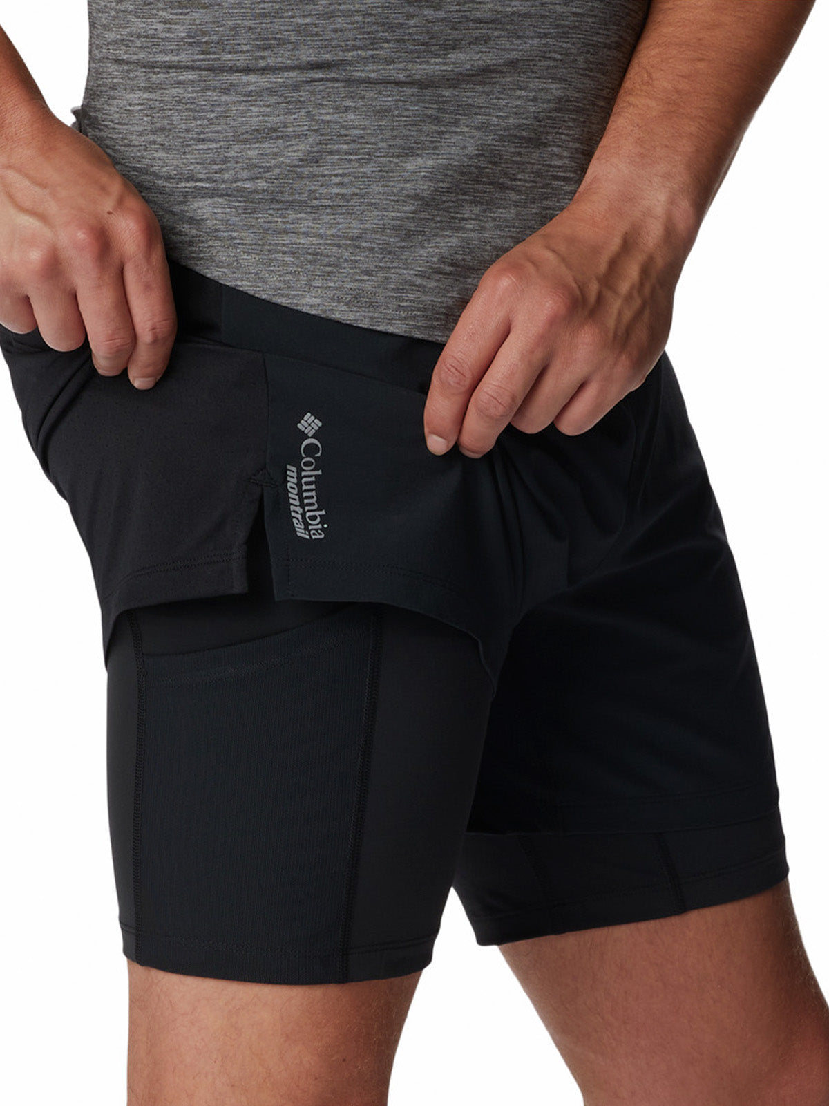 Short Hombre 2 En 1 Montrail M Endless Trail™ 2In1 Short Negro