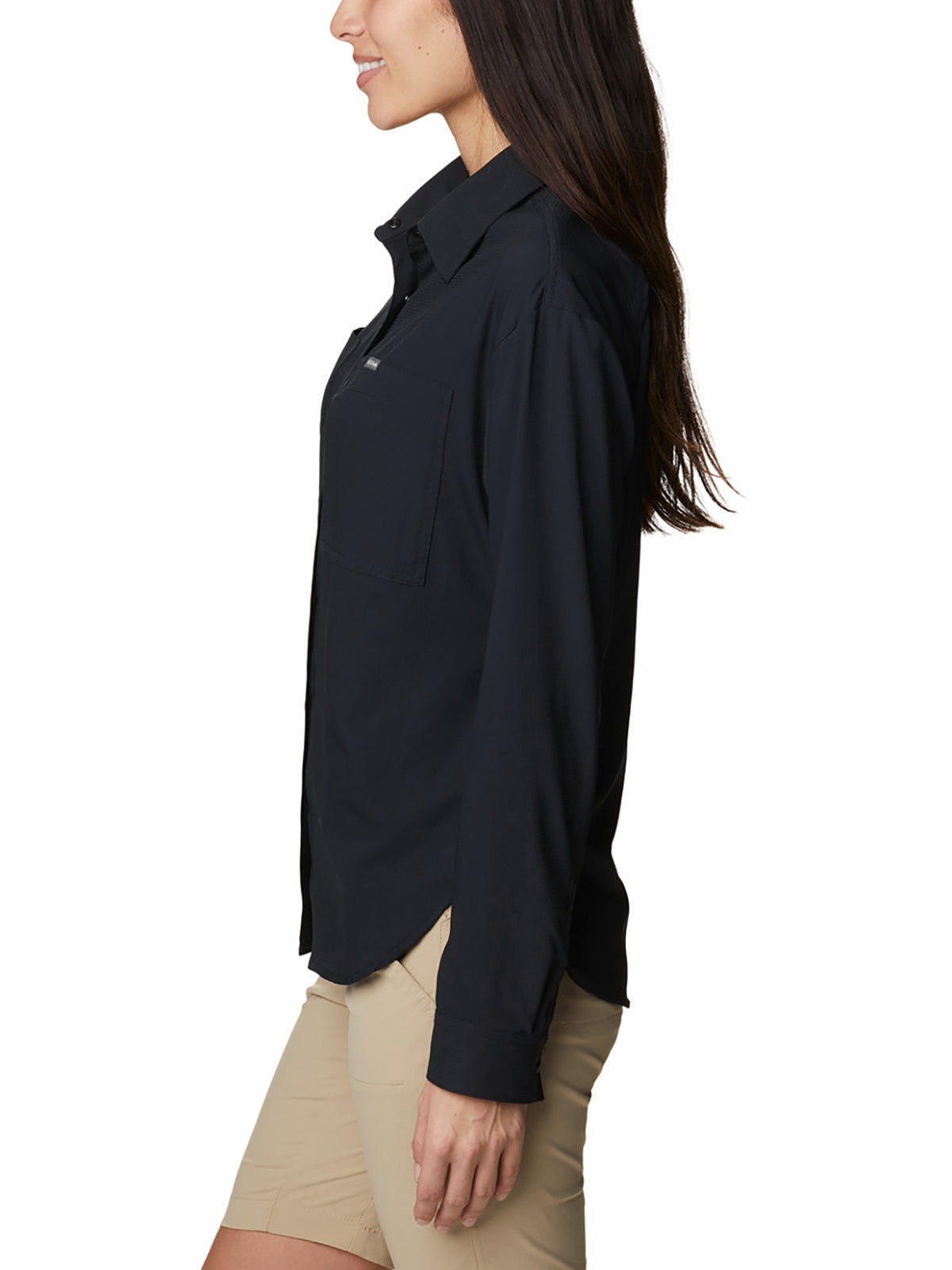 blusa-para-mujer-manga-larga-silver-ridge-utility-negro-columbia-2033341-xp9