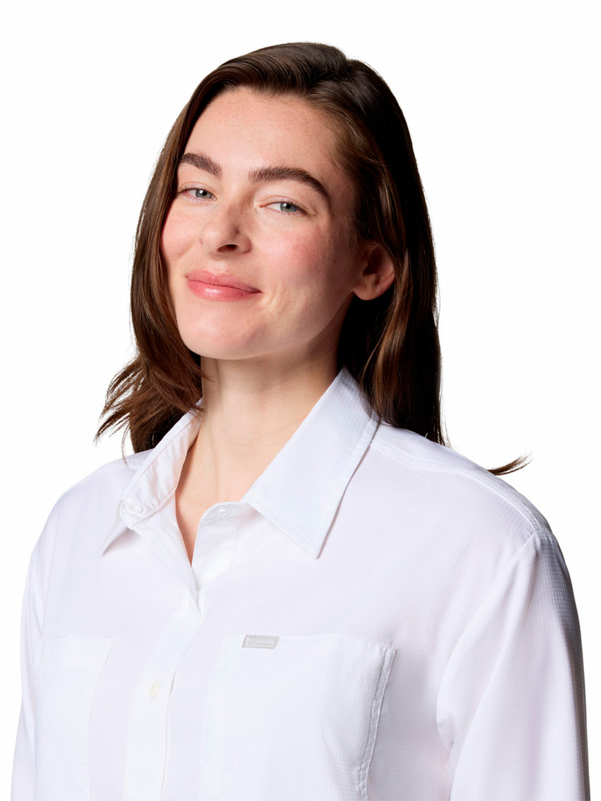 Blusa Manga Larga Mujer Silver Ridge™ Utility Blanca