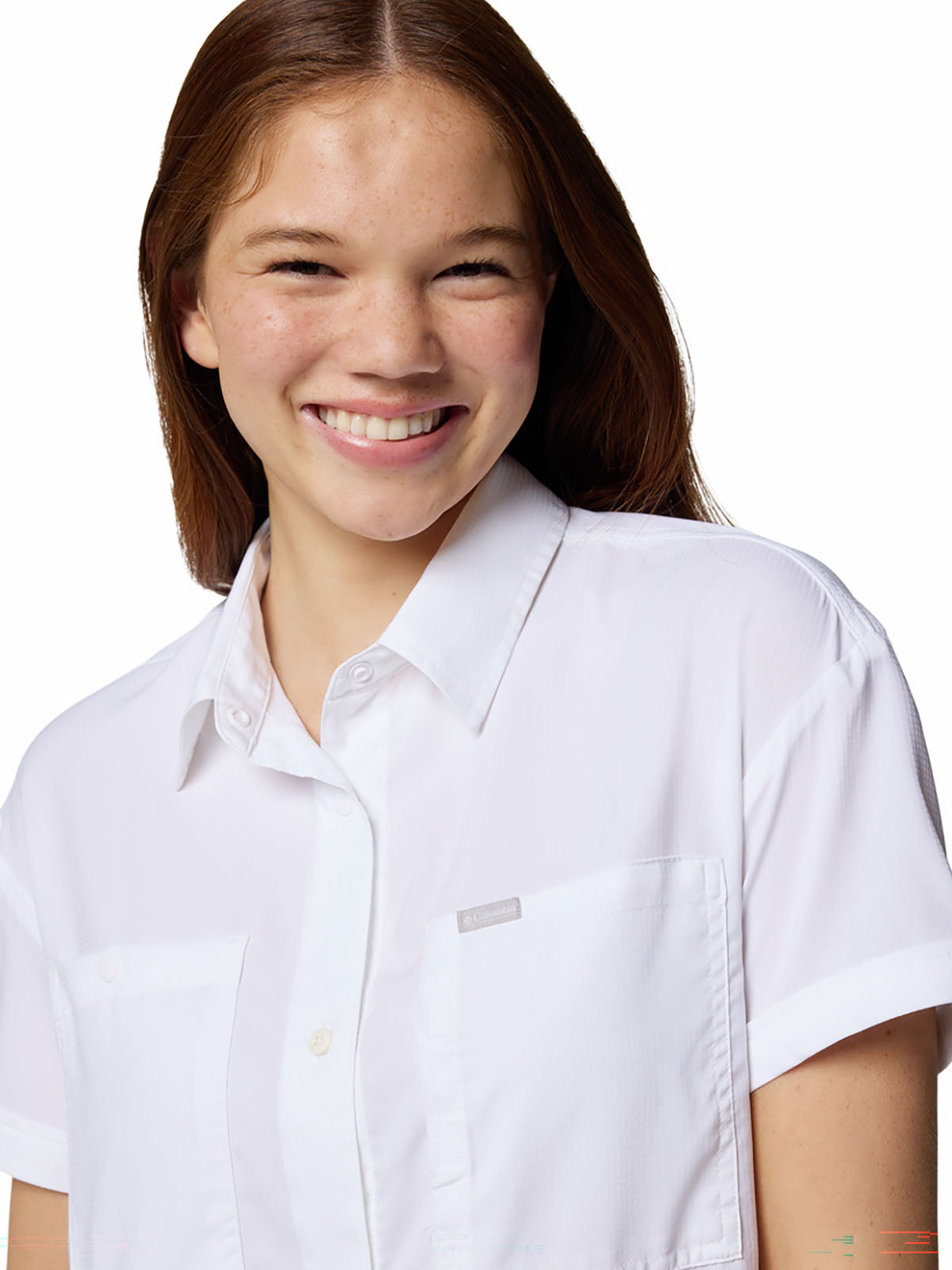 Blusa Manga Corta Mujer Silver Ridge™ Utility Blanca