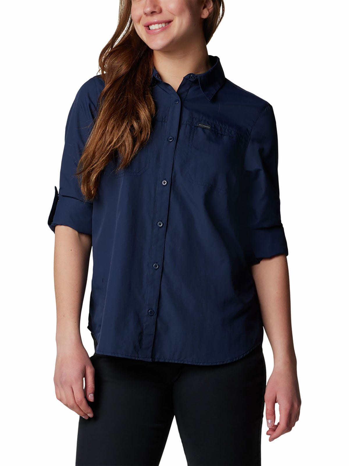 Blusa Manga Larga Mujer Silver Ridge™ III Azul