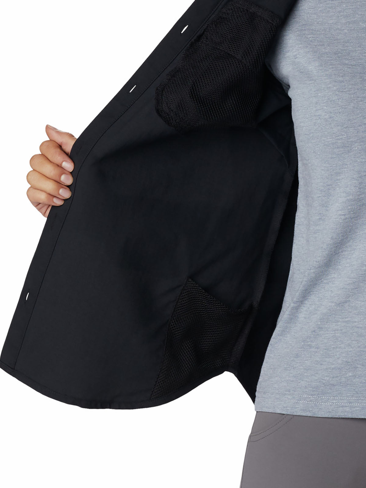 Blusa Manga Larga Mujer Silver Ridge™ III Negra