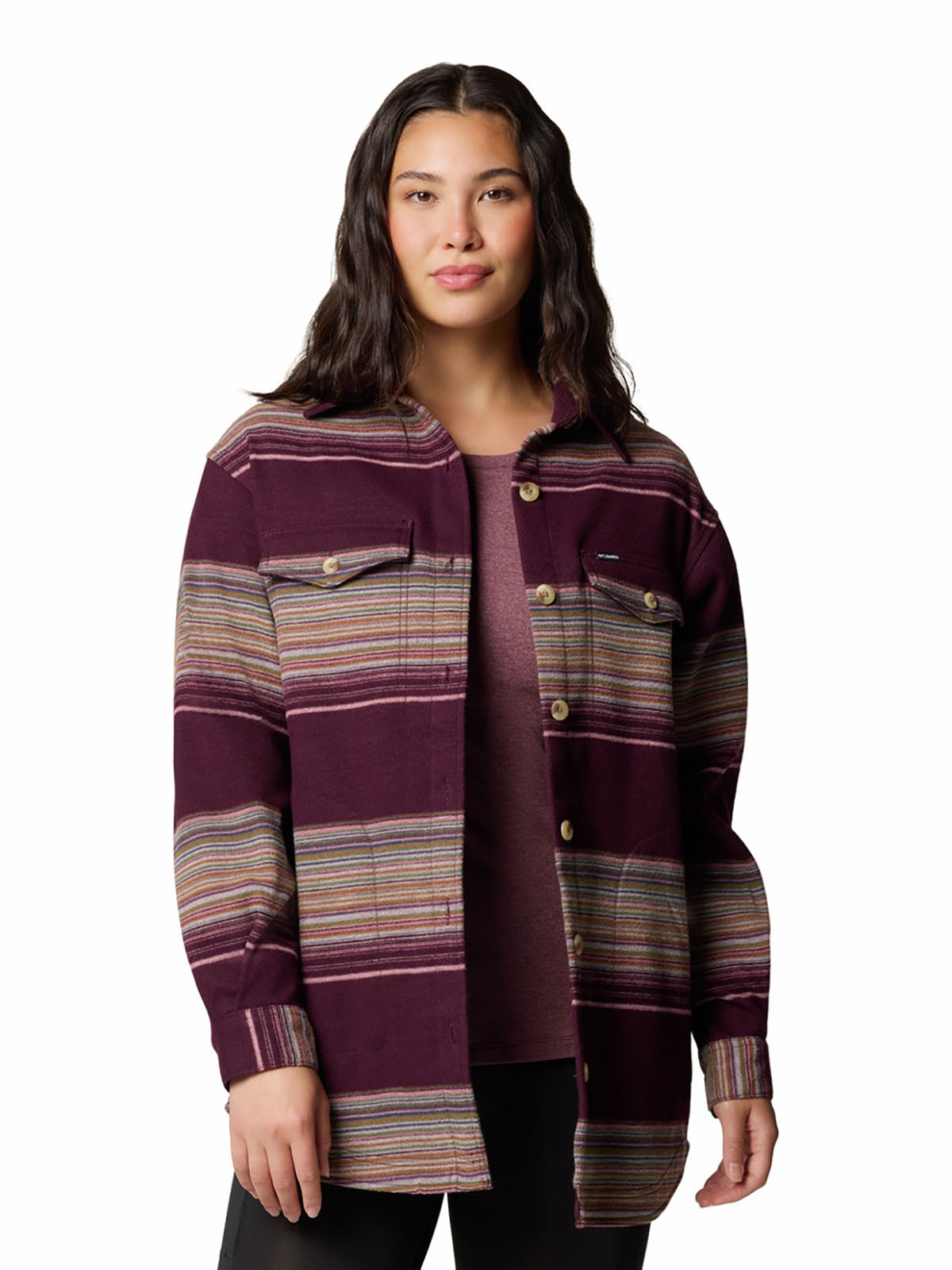 Blusa Mujer Manga Larga Calico Basin™ Guinda