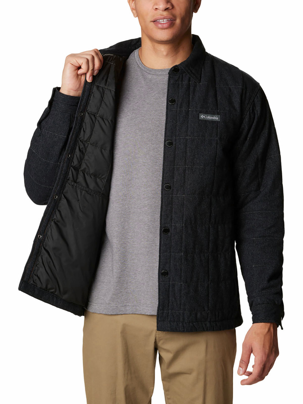 Camisa Manga Larga Hombre Landroamer™ Quilted Black