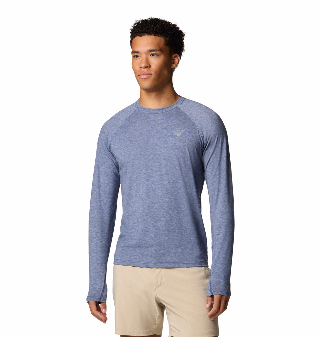 Polo Para Hombre Manga Larga PFG Uncharted™ Azul Columbia