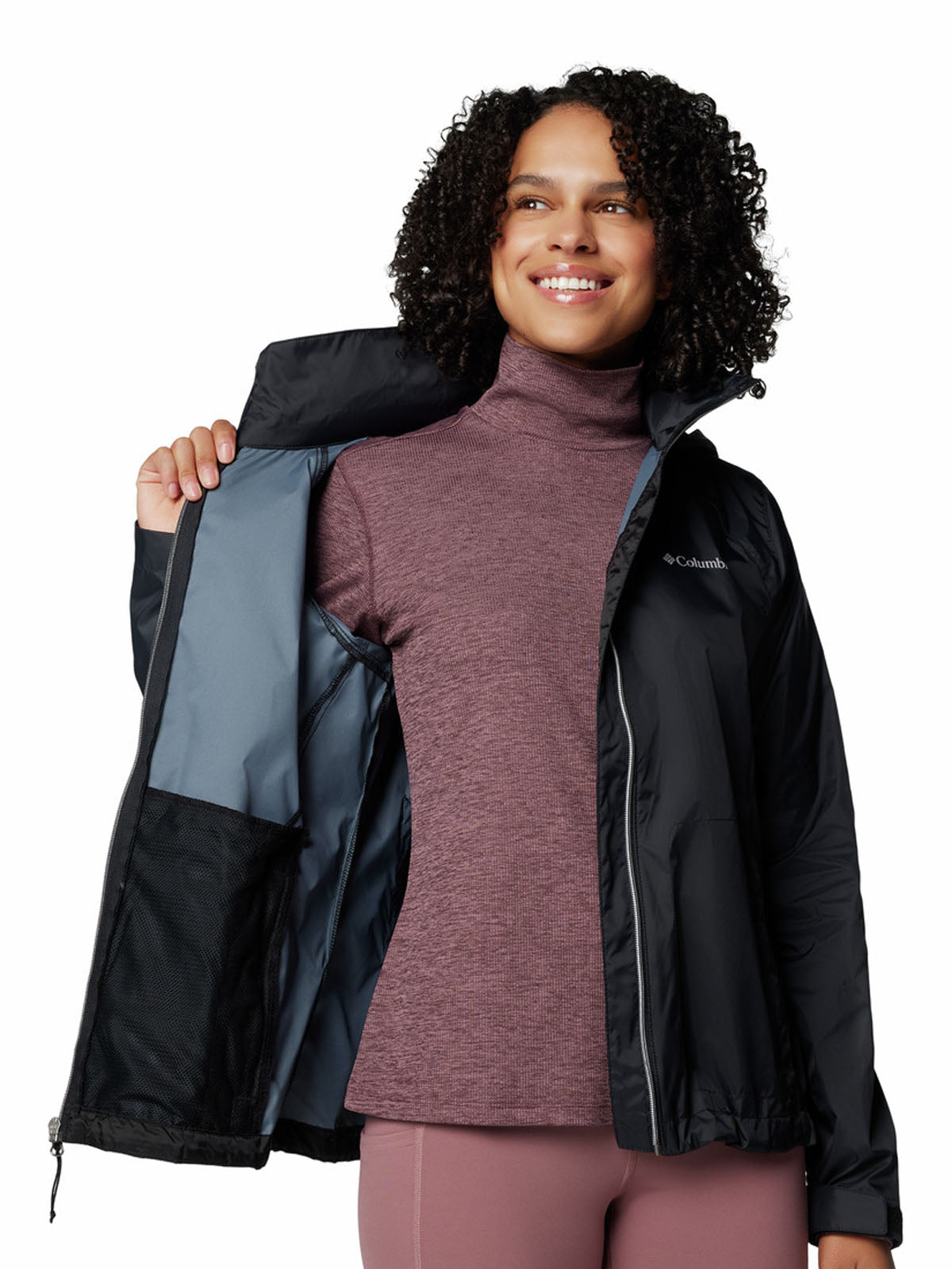 Casaca Cortaviento Mujer Switchback™ IV Negra