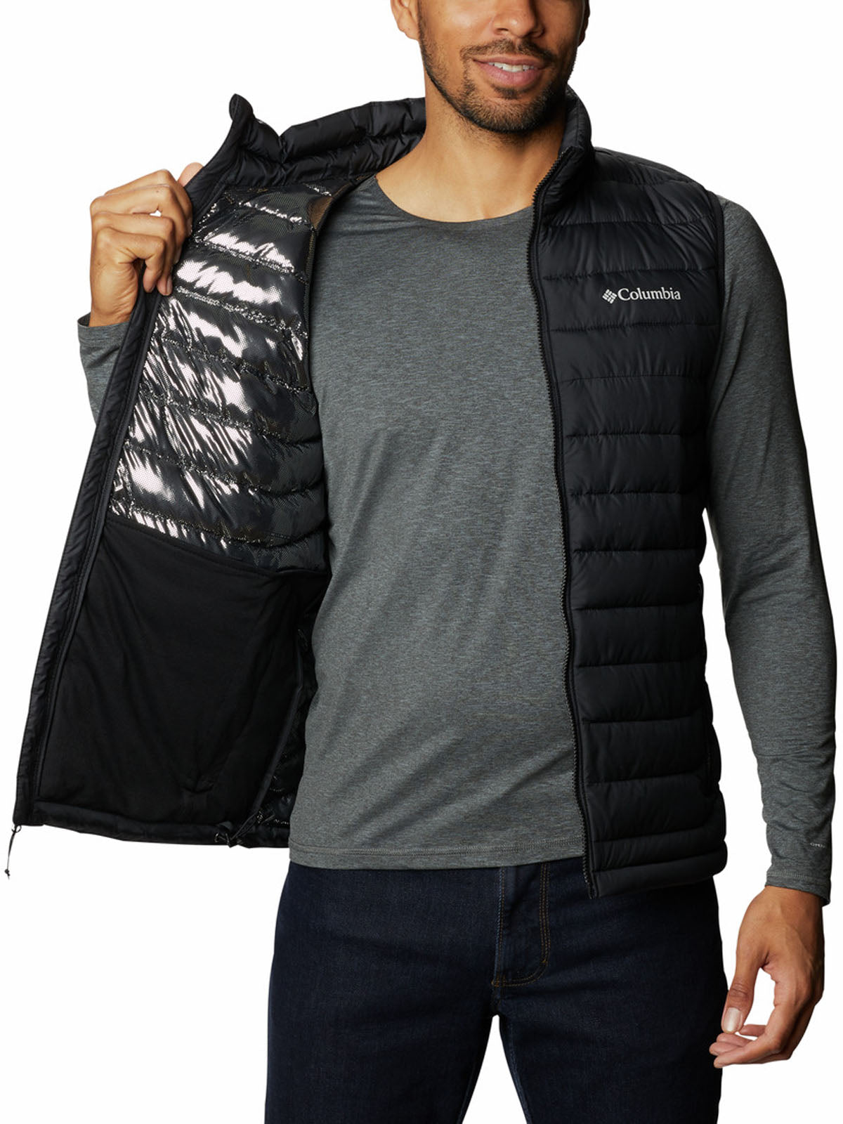 Chaleco Hombre Sintético Powder Lite™ ll Negro