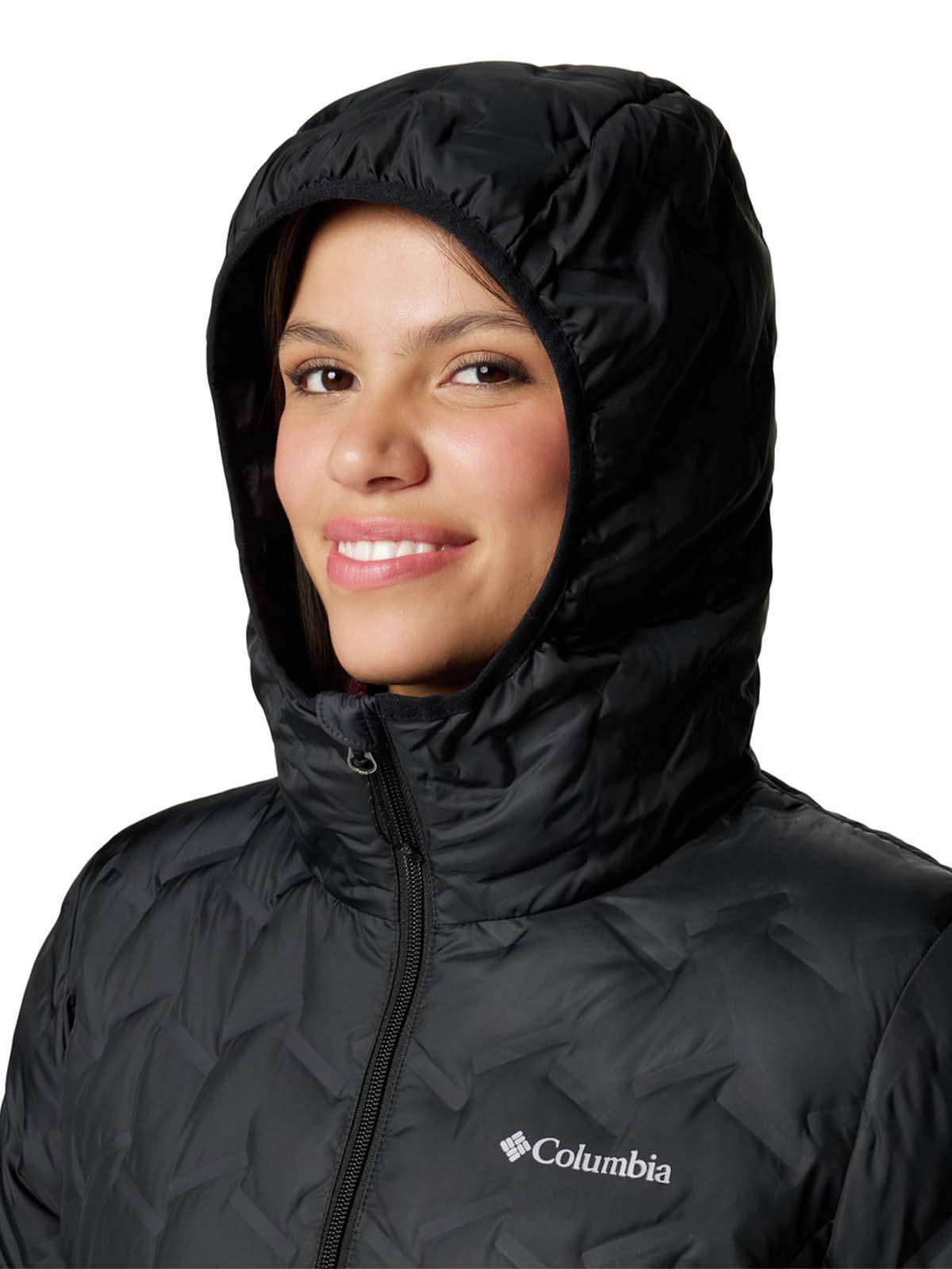 Casaca Larga De Plumas Mujer Delta Ridge™ II Negra