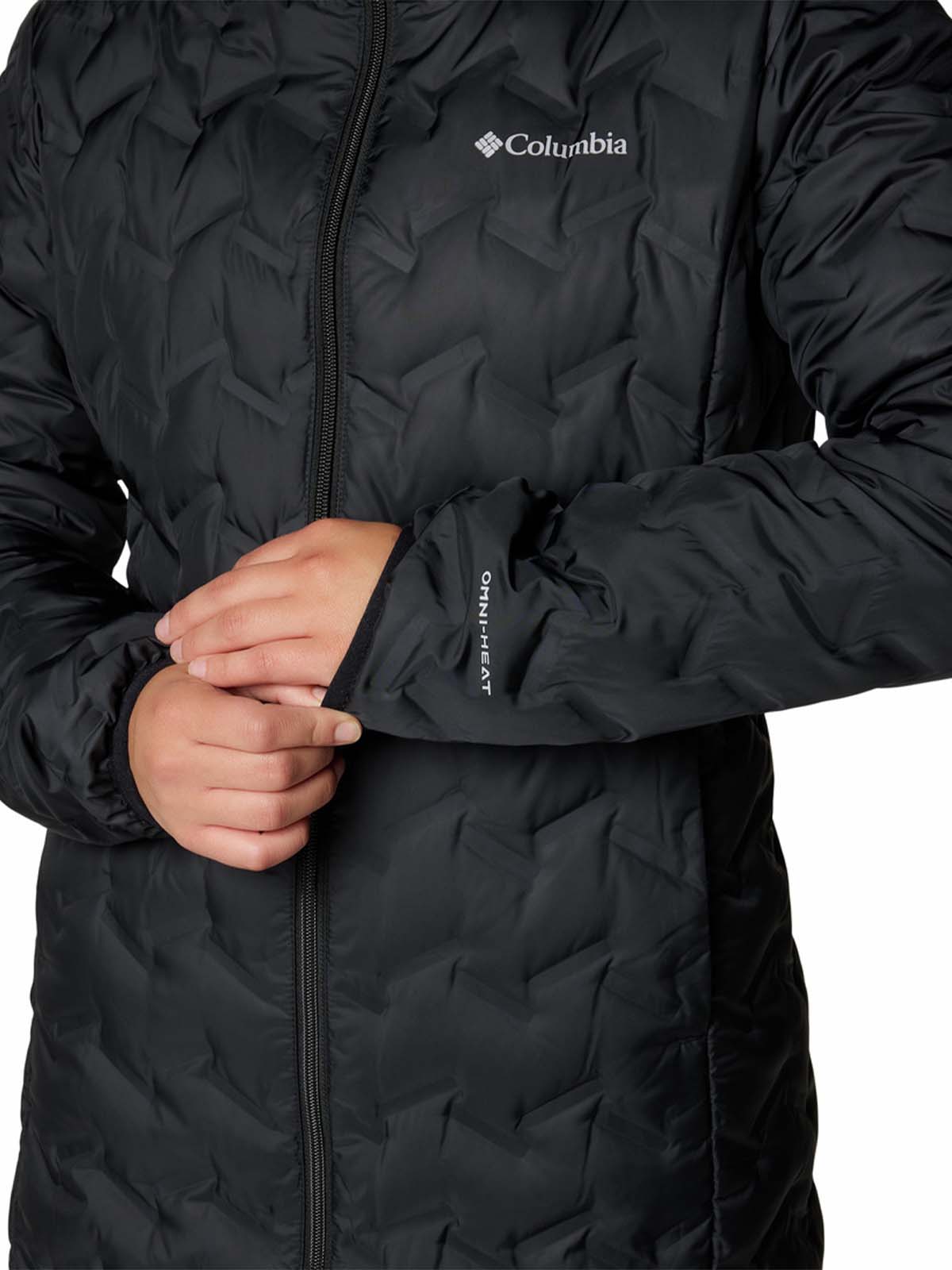 Casaca Larga De Plumas Mujer Delta Ridge™ II Negra