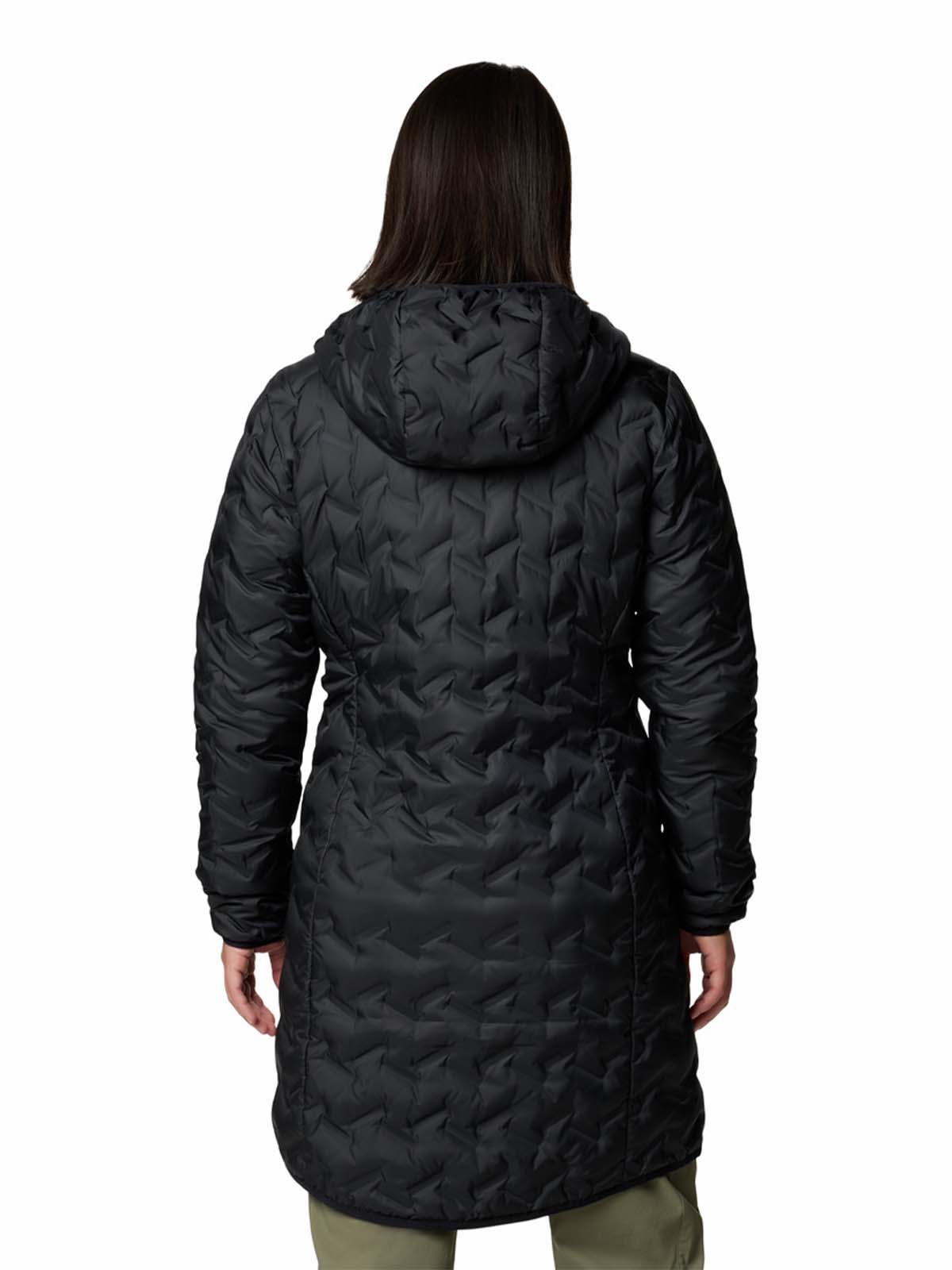Casaca Larga De Plumas Mujer Delta Ridge™ II Negra