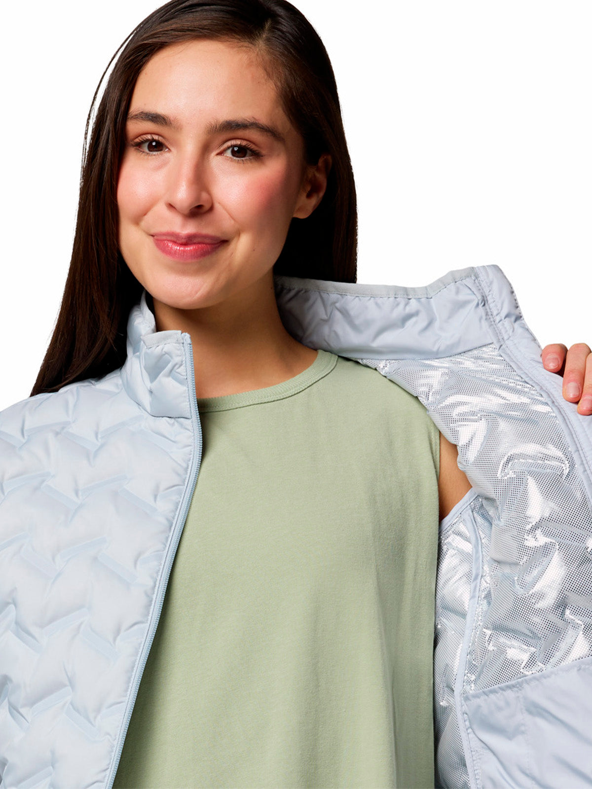 Casaca de Plumas delta Mujer Ridge™ II Gris