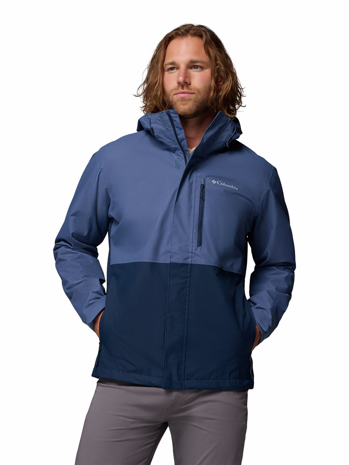 Casaca Hombre Impermeable Hikebound™ II Azul