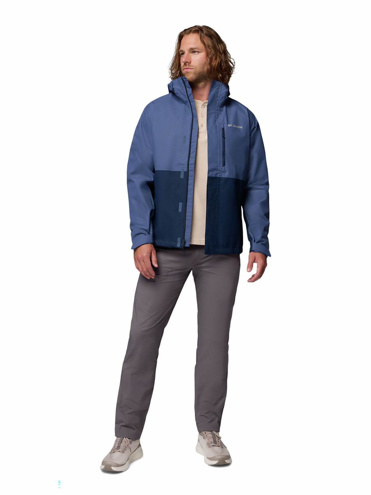 Casaca Hombre Impermeable Hikebound™ II Azul